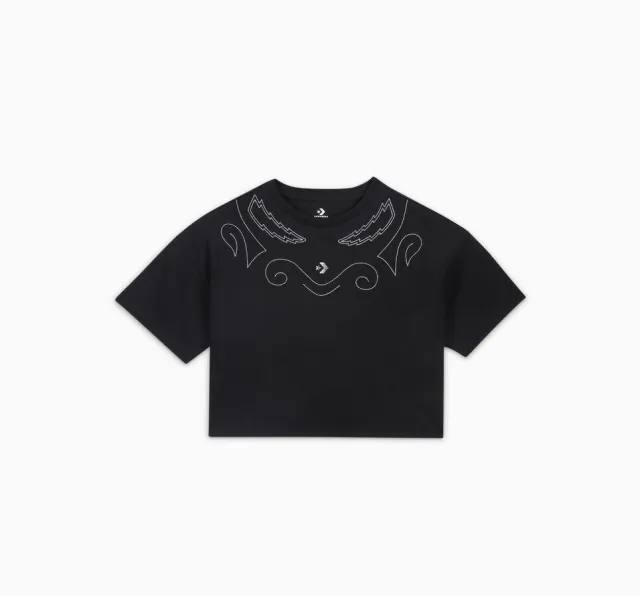 Converse Proud To Be Oversized Cropped T-Shirt - Black