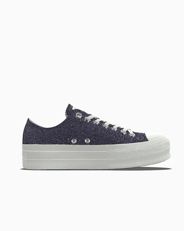 Converse Custom Chuck Taylor All Star Lift Platform Premium Wedding By You - White