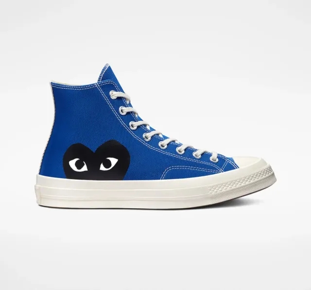 Sneakers Converse X Comme Des Garçons Play Chuck 70 Hi Blue Quartz/ Egret Eur 36.5