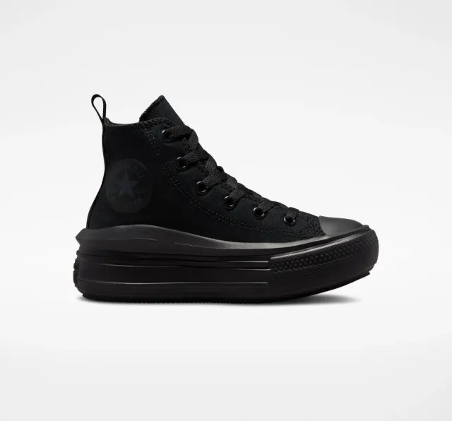 Converse black all star move hi Junior trainers