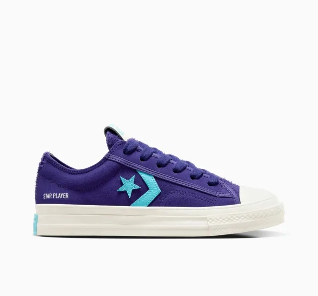 Converse Womens Star Player 76 Trainer - Purple - Size 7 - Purple