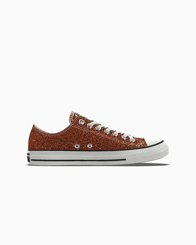 Converse Custom Chuck Taylor All Star Glitter Low Top Comfort - Silver