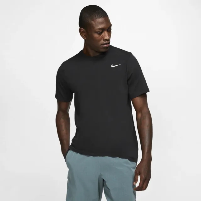 Nike Dri-FIT Men's Fitness T-Shirt - Black - Cotton/Polyester