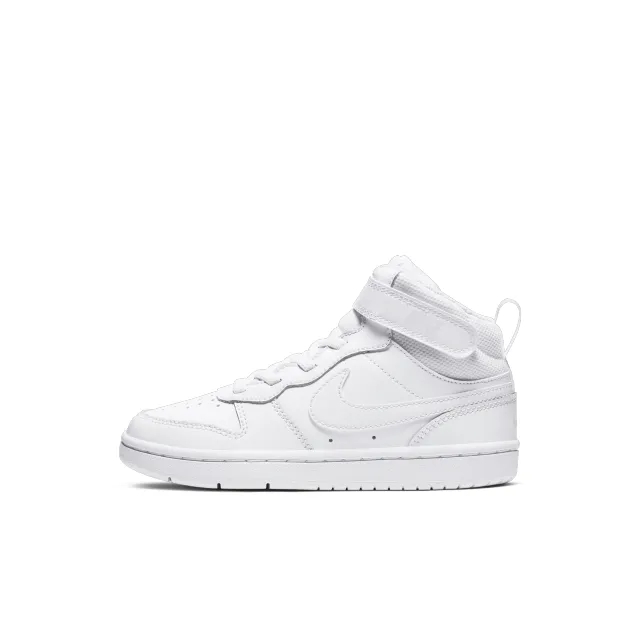 Nike Court Borough Mid 2 Younger Kids' Shoes - White