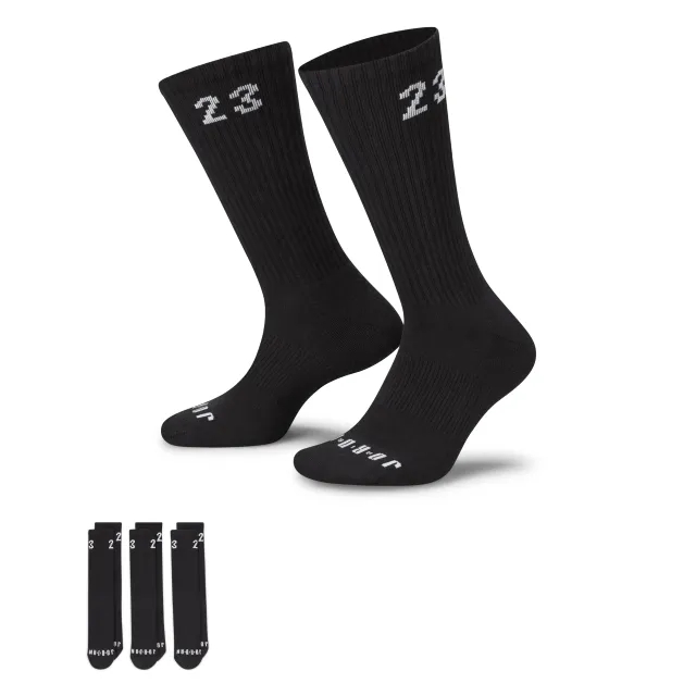 Nike Jordan Jordan Essentials 3 Pack Crew Socks In Black