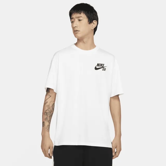 Nike SB Logo Skate T-Shirt - White - Cotton/Polyester