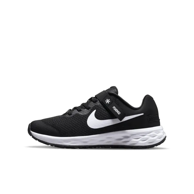 Nike Revolution 6 FlyEase Older Kids' Easy On/Off Road Running Shoes - Black