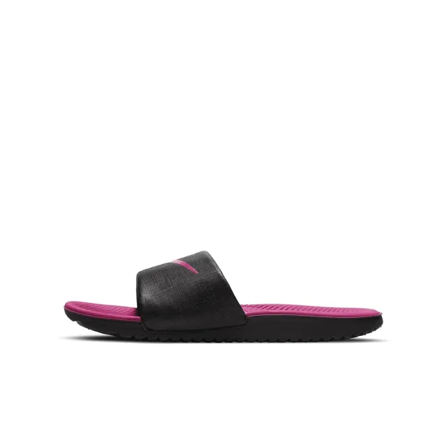 Nike Junior Kawa Slide - Black - Size 5.5 - Pink