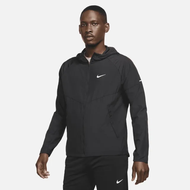 Nike Miler Men's Repel Running Jacket - Black - Polyester