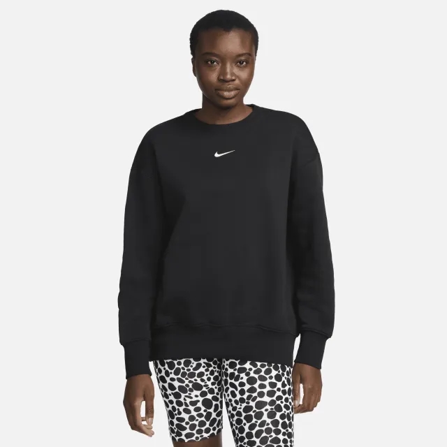 Nike Women's Phoenix Fleece Crew Sweat Black/Sail