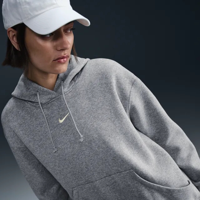 Nike Sportswear Phoenix Fleece Women's Oversized Pullover Hoodie - Grey - Cotton/Polyester