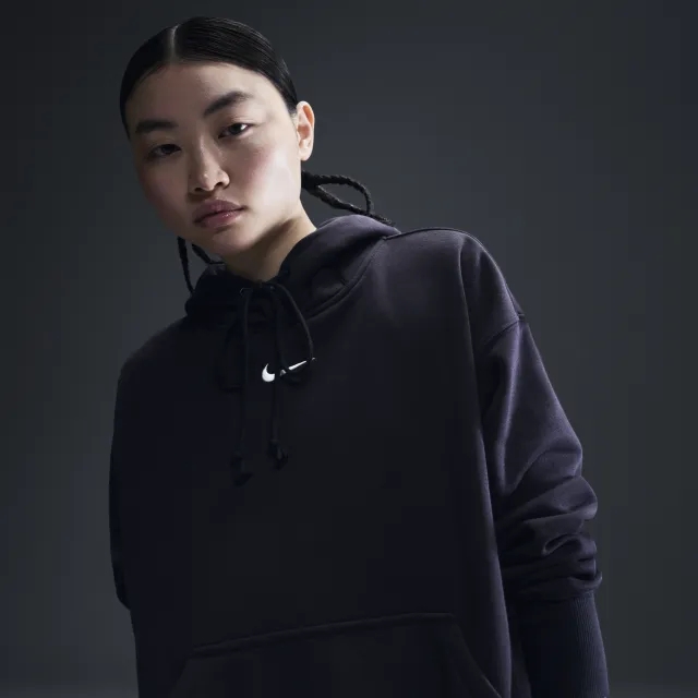 Nike Sportswear Phoenix Fleece Women's Oversized Pullover Hoodie - Black - Cotton/Polyester
