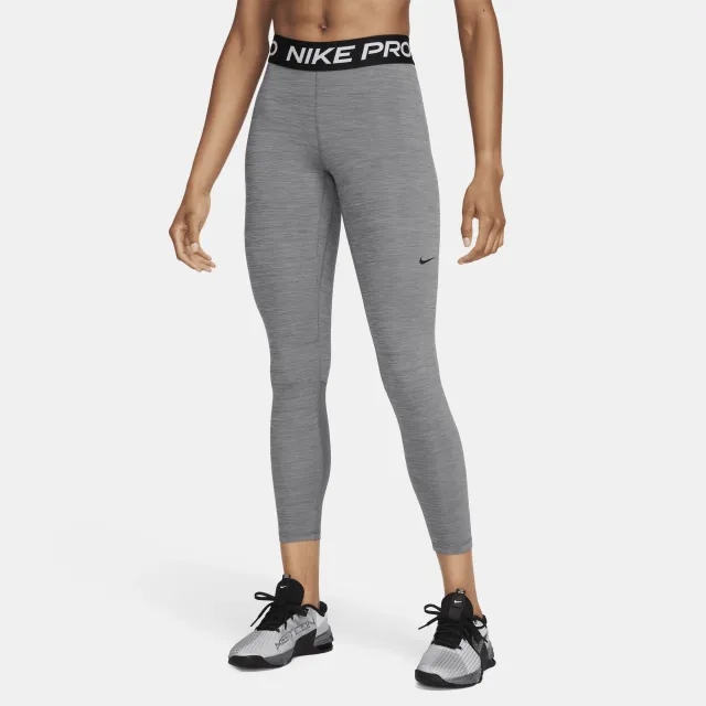 Nike Pro Training 365 Mid Rise 7/8Ths Leggings In Grey