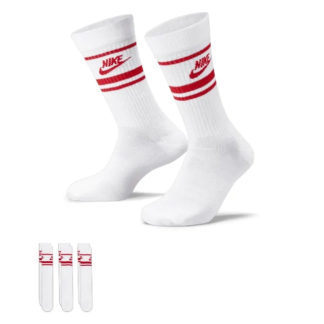 Nike Socks Nsw Crew Essential 3-Pack - ['White']