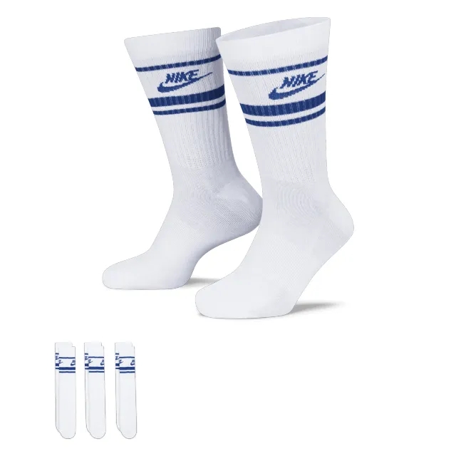 Nike Everyday Essential Crew 3 Pack Unisex Socks - White