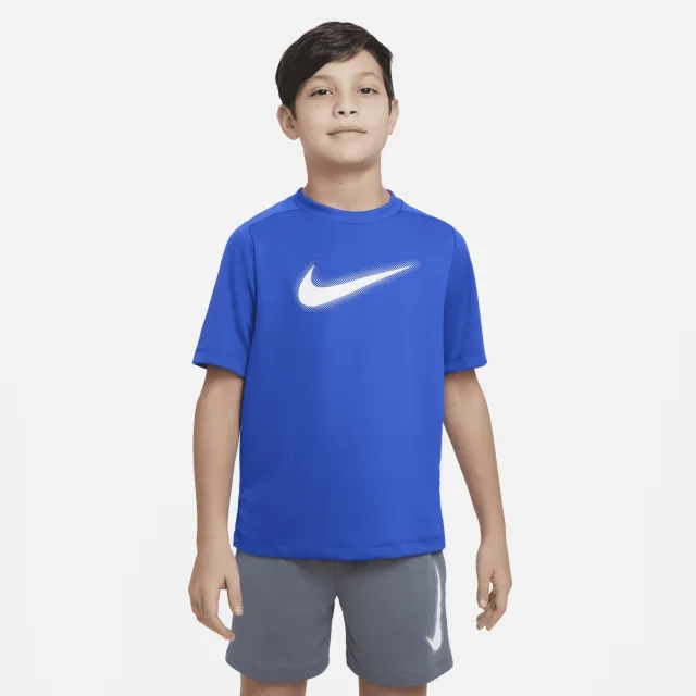Nike Dri-Fit Graphic T-Shirt Boys - Blue, White