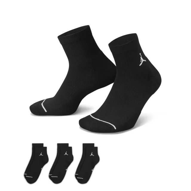 Nike Jordan Jordan 3-Pack Drift Low Quarter Socks - Black