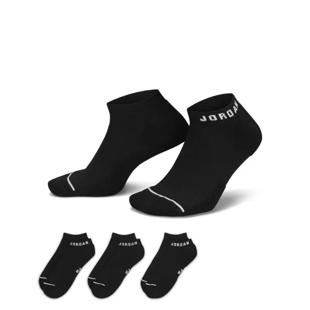 Nike Jordan Jordan 3 Pack Ankle Socks In Black