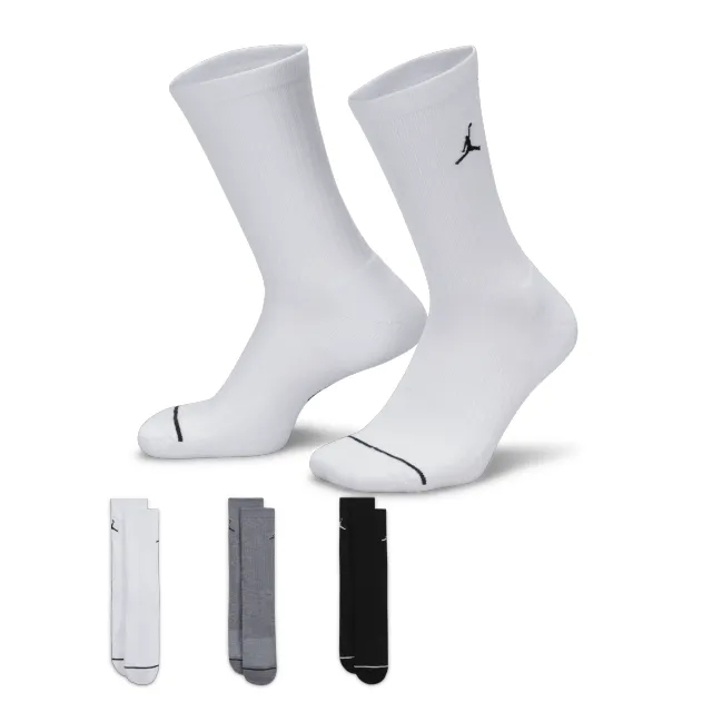 Nike Jordan Jordan Everday 3 Pack Crew Sock - Multi - Size 2.5-5 - Multi