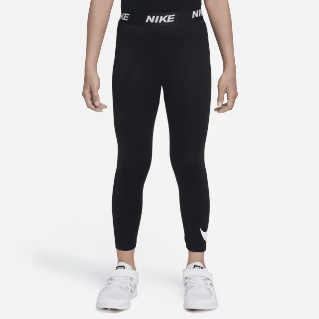 Nike Younger Kids' Dri-FIT Essentials Swoosh Leggings - Black - Polyester