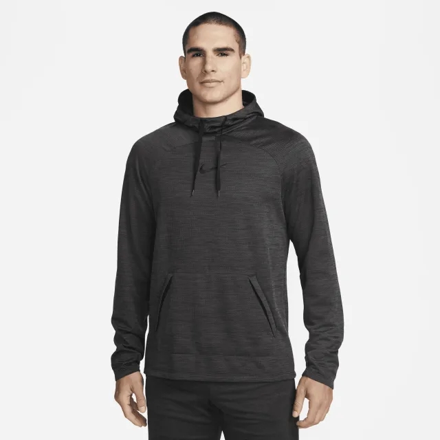 Nike Academy Men's Dri-FIT Long-Sleeve Hooded Football Top - Black - Recycled Polyester