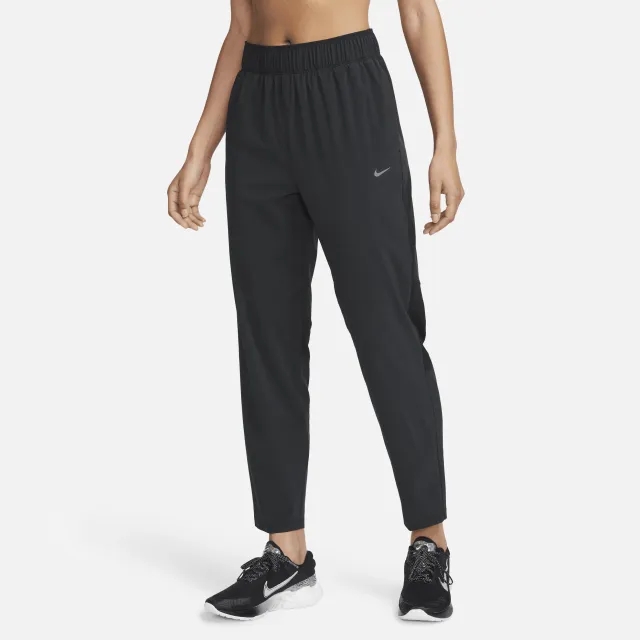 Nike Dri-FIT Fast Women's Mid-Rise 7/8 Running Trousers - Black - 75% Recycled Polyester Minimum
