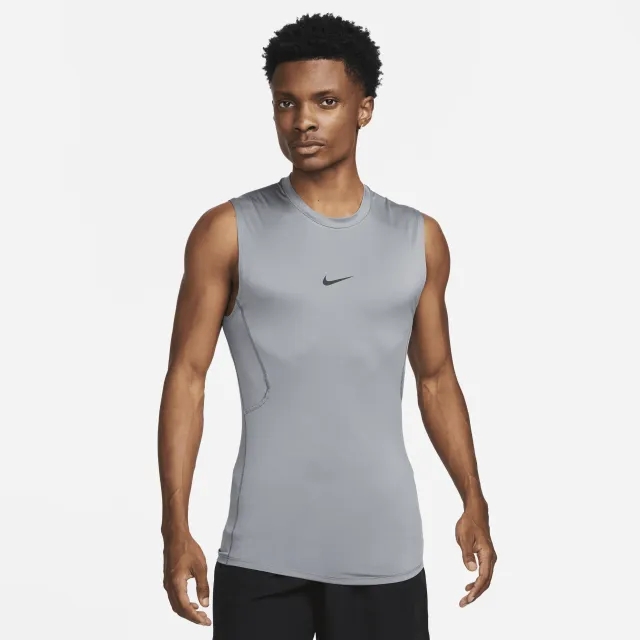 Nike Pro Men's Dri-FIT Tight Sleeveless Fitness Top - Grey