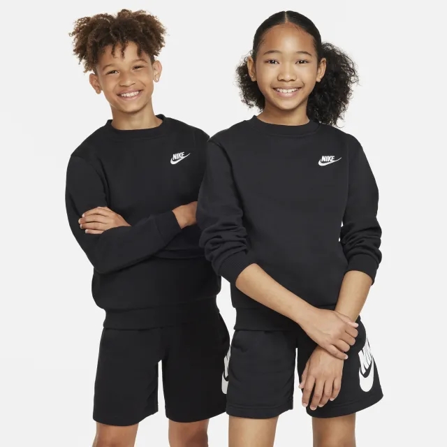 Nike Sweatshirt Nsw Club Fleece Crew - ['Black']