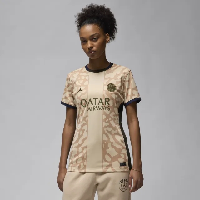 Nike Jordan Jordan x Paris Saint Germain 23 24 Womens 4th Dri Fit Stadium SS Shirt