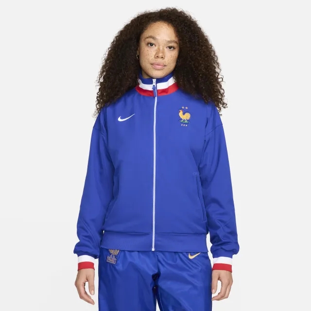 France Nike Anthem Jacket  - Blue - Womens