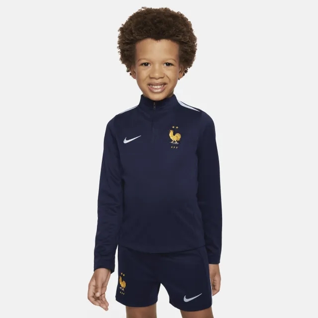 France Nike Academy Pro Drill Top - Navy - Little Kids
