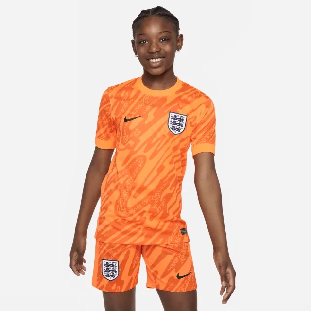 Nike England Kids LS Goalkeeper Home Shirt 2024