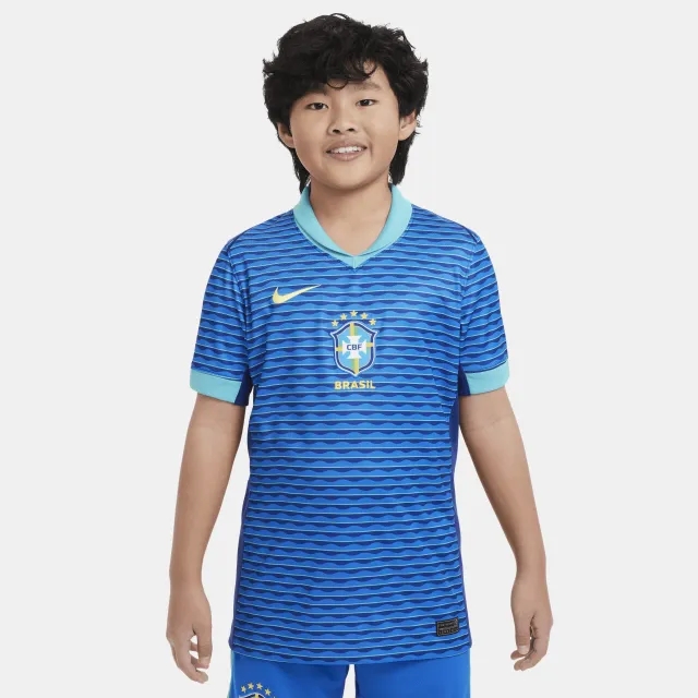 Nike Brazil Kids SS Away Copa America Shirt 2024