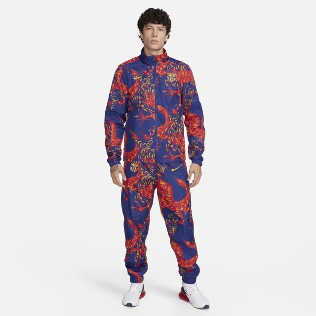 Nike Barcelona Tracksuit Nsw Woven Drack Pack Bcn - Deep Royal Blue/Noble Red/University Gold - ['Blue', 'Red']