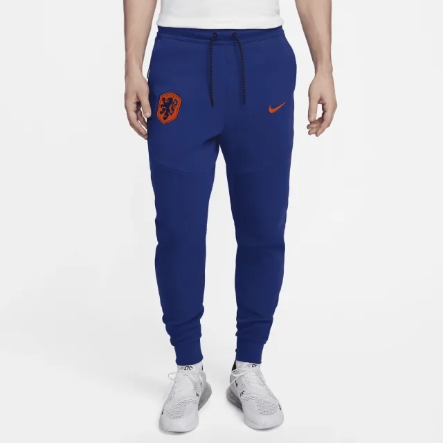 Nike Holland NSW Tech Fleece Pants - Deep Royal Blue/Safety Orange 2024-2025