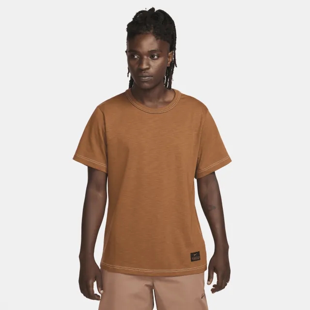 Nike Life Men's Short-Sleeve Knit Top - Brown