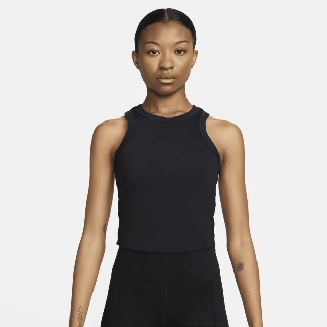 Nike One Training Dri-Fit Tight Crop Tank In Black