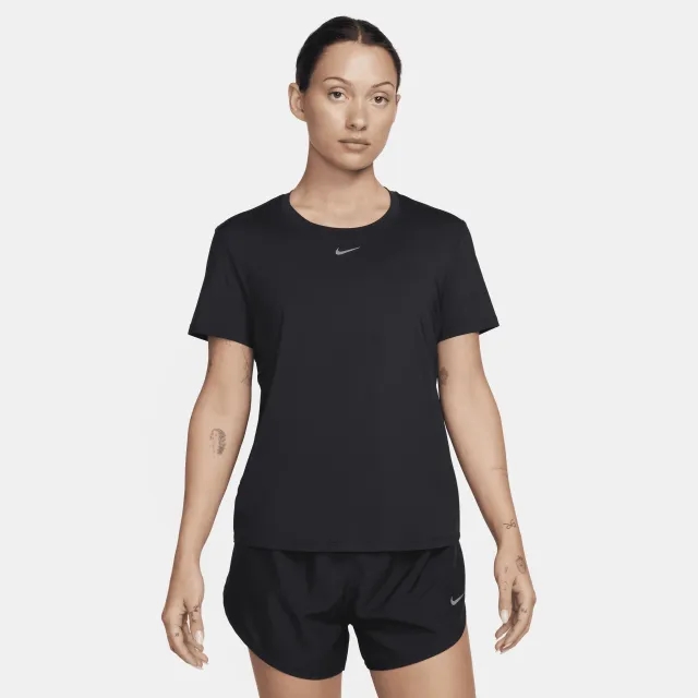 Nike One Classic Women's Dri-FIT Short-Sleeve Top - Black - Polyester/Elastane