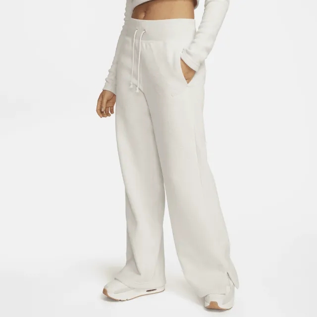 Nike Sportswear Phoenix Plush Women's High-Waisted Wide-Leg Cosy Fleece Trousers - Brown - Fleece