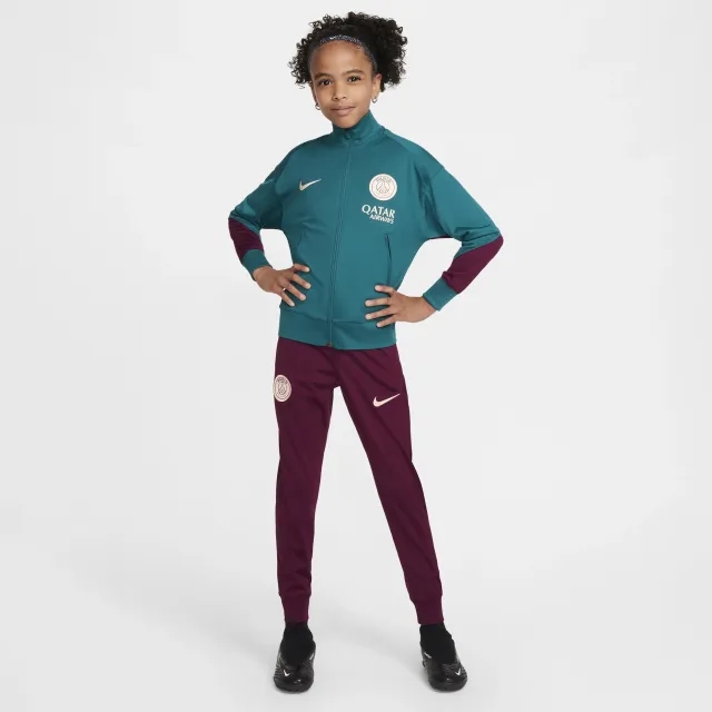 Nike Paris Saint Germain Tracksuit Dri-Fit Strike - Geode Teal/Bordeaux/Guava Ice Kids - ['Green']