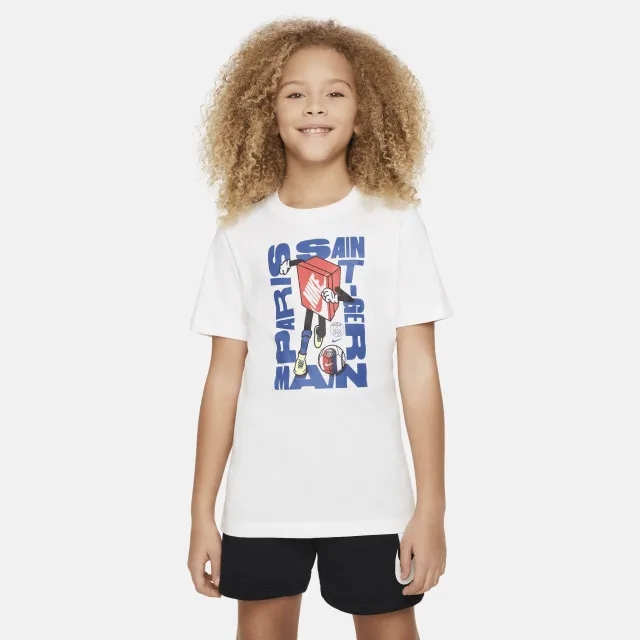 PSG Nike Boxy Character T-Shirt - White - Kids