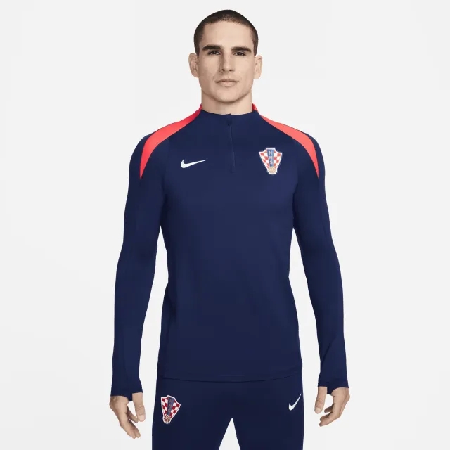 Nike Croatia Dri-Fit Strike 1/4 Zip L/S Drill Top - Navy - 2024-2025