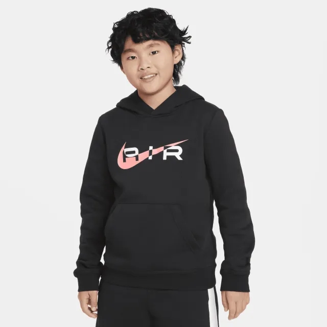 Nike Junior Swoosh Air Overhead Hoodie - Black - Size XL/B - Black