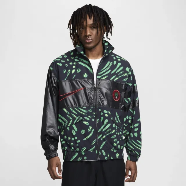 Nike Nigeria Lighweight CTS GX Jacket - Black/Challenge Red 2024-2025