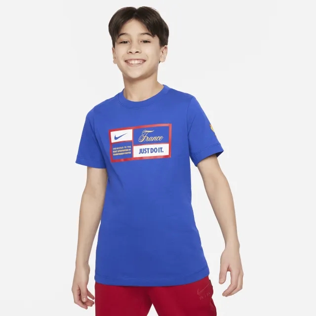 France Nike Just Do It T-Shirt - Blue - Kids