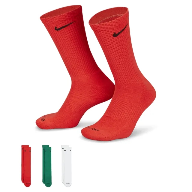 Nike Everyday Plus Cushioned Training Crew Socks (3 Pairs) - Multi-Colour
