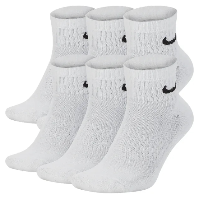 Nike Everyday Cushioned Training Ankle Socks (6 Pairs) - White