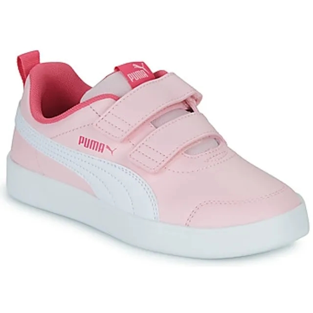 Puma  Courtflex v2 V PS  girls's Children's Shoes (Trainers) in Pink