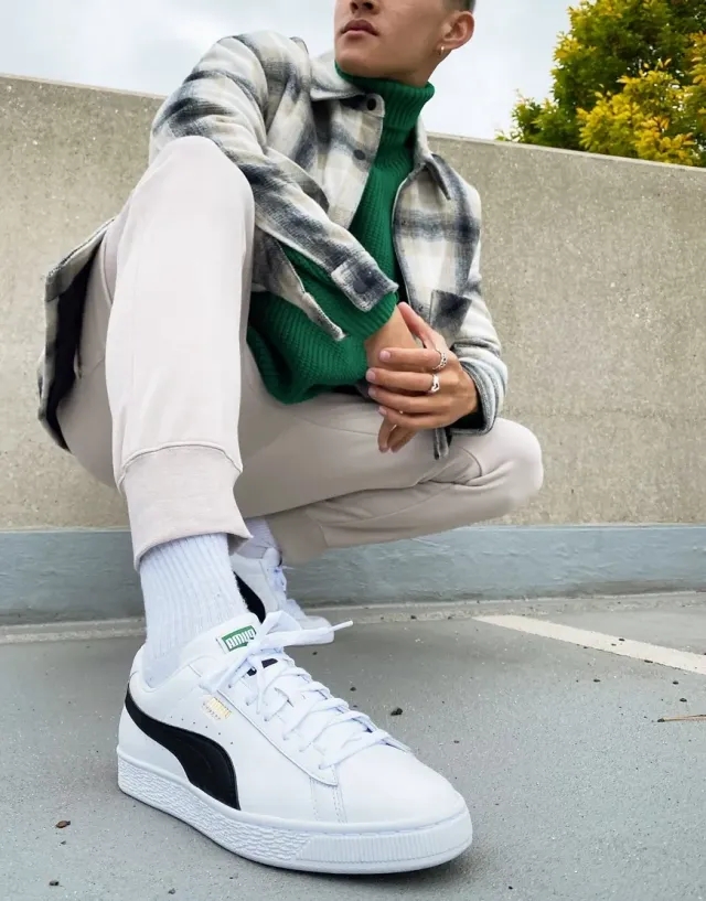 Puma Unisex Basket Classic XXI Trainers - White & Black