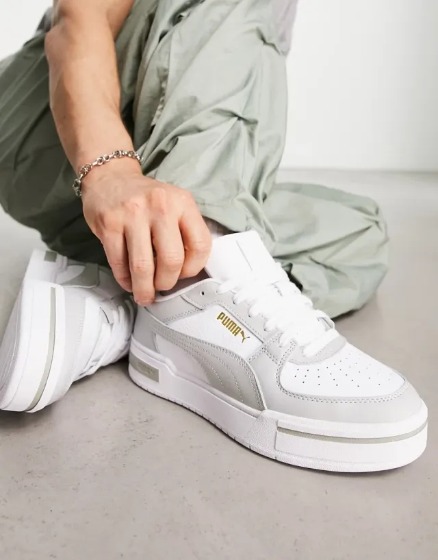 Puma Ca Pro Trainers In Grey And White